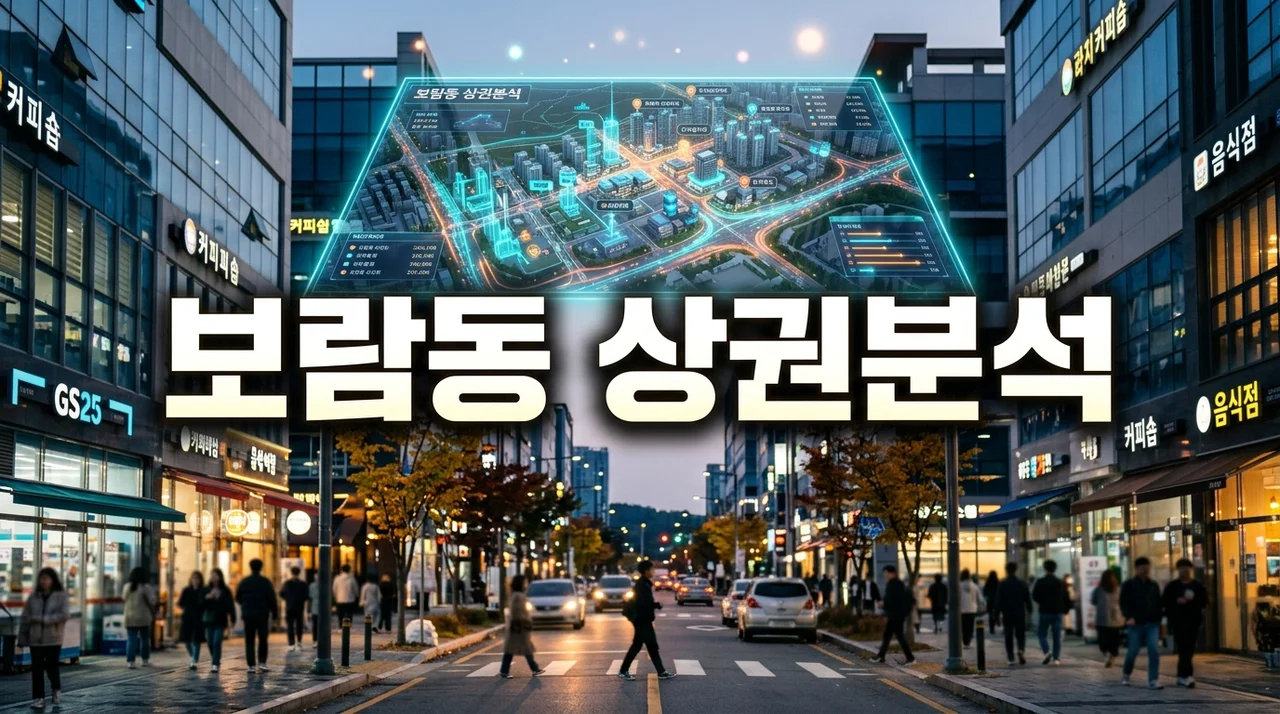 세종 보람동 상권정보 완벽 분석: 중심상권과 주거지상권 특징 알아보기