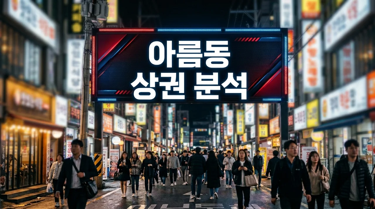 세종 아름동상권정보: 성공적인 상가 입지 분석 및 창업 핵심 꿀팁