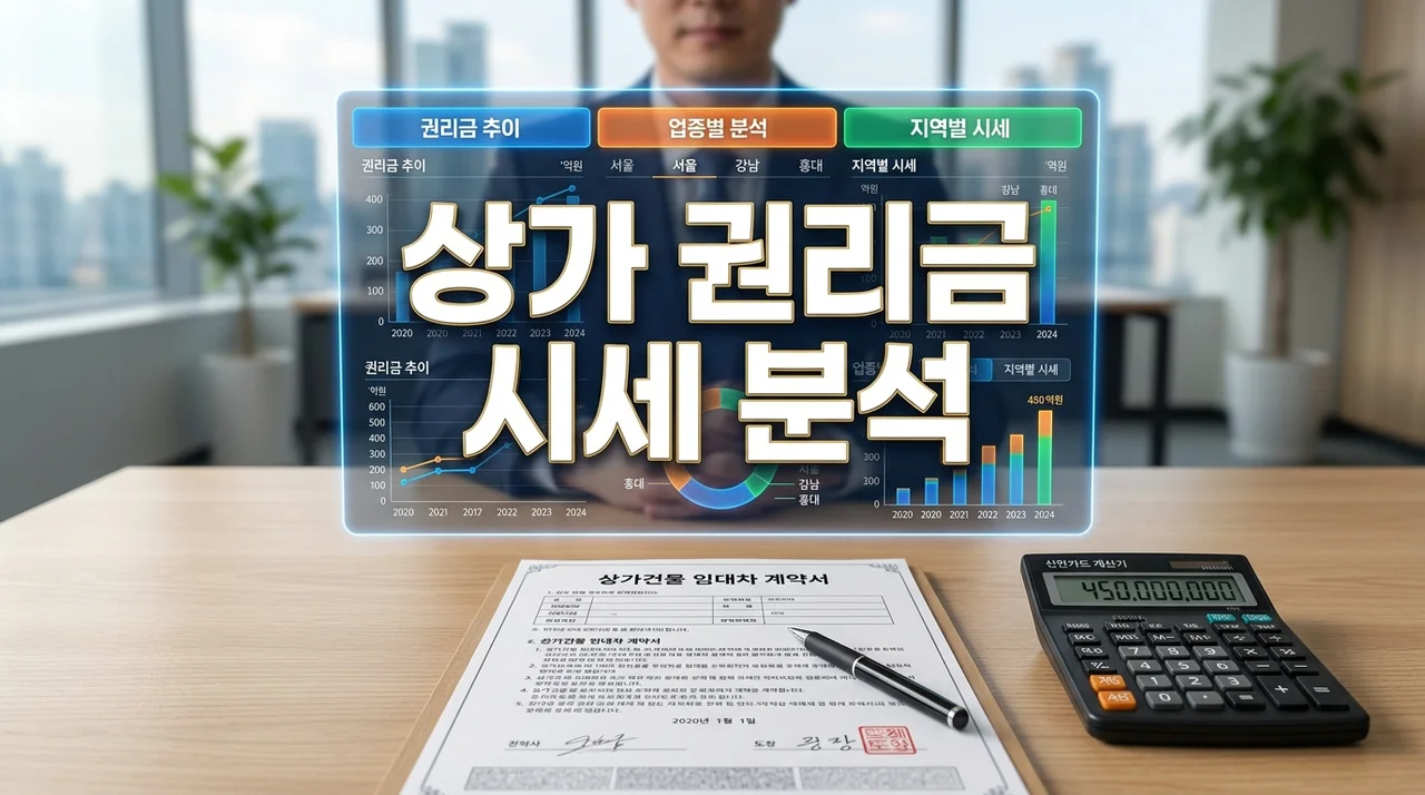 2026년 상가 권리금 시세 완벽 분석: 업종별 동향 및 결정 기준