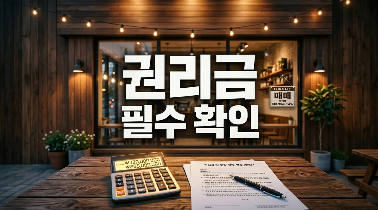 권리금 있는 점포 인수 전 필수 확인! 호구 안 당하는 산정 방법과 주의사항