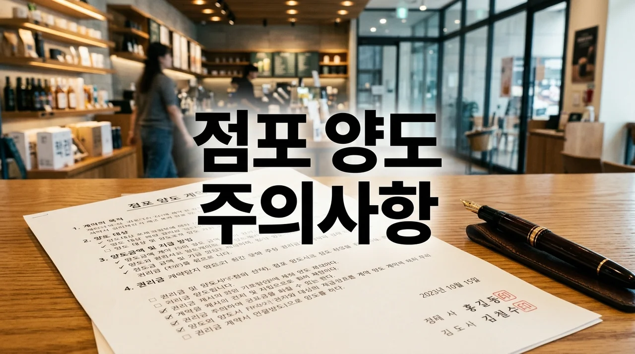 점포 양도 시 주의사항: 권리금 함정과 매출 증빙 완벽 가이드