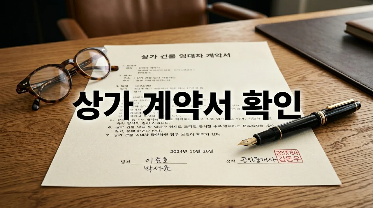 상가 계약서 확인 필수 항목 5가지 및 특약 작성 가이드