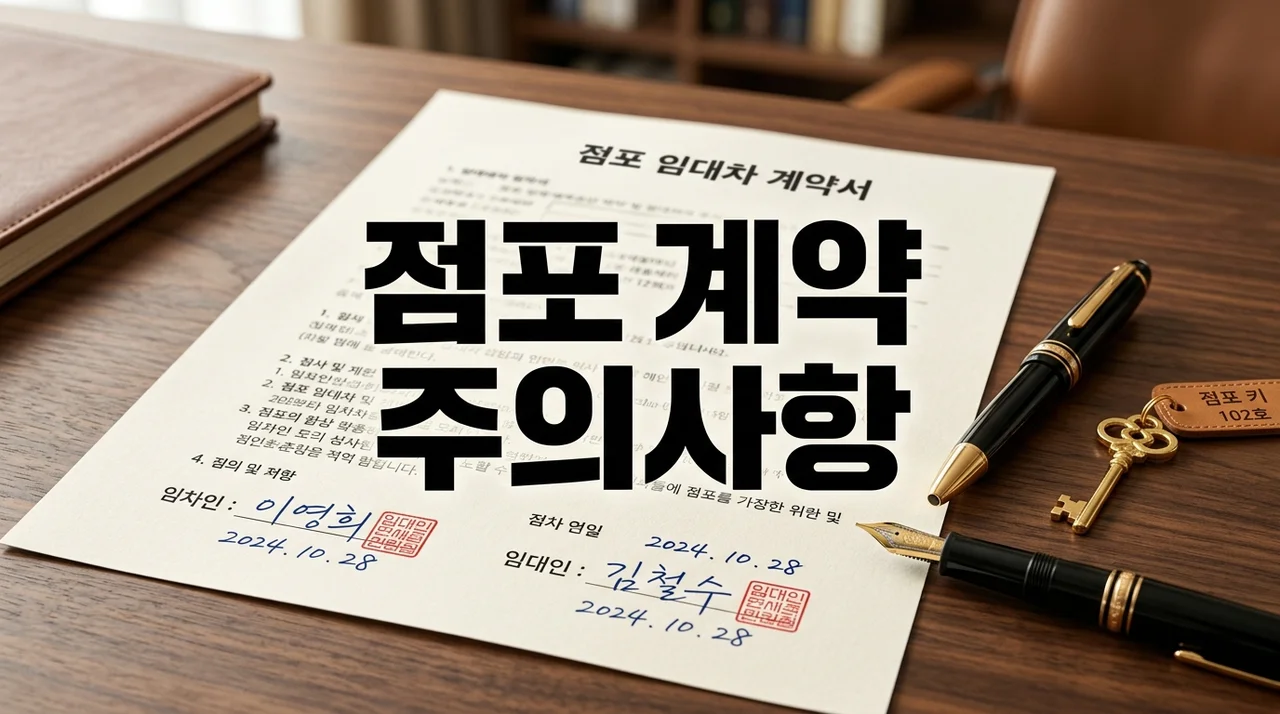 상가 점포 계약 주의사항 총정리: 권리금부터 특약까지 완벽 가이드