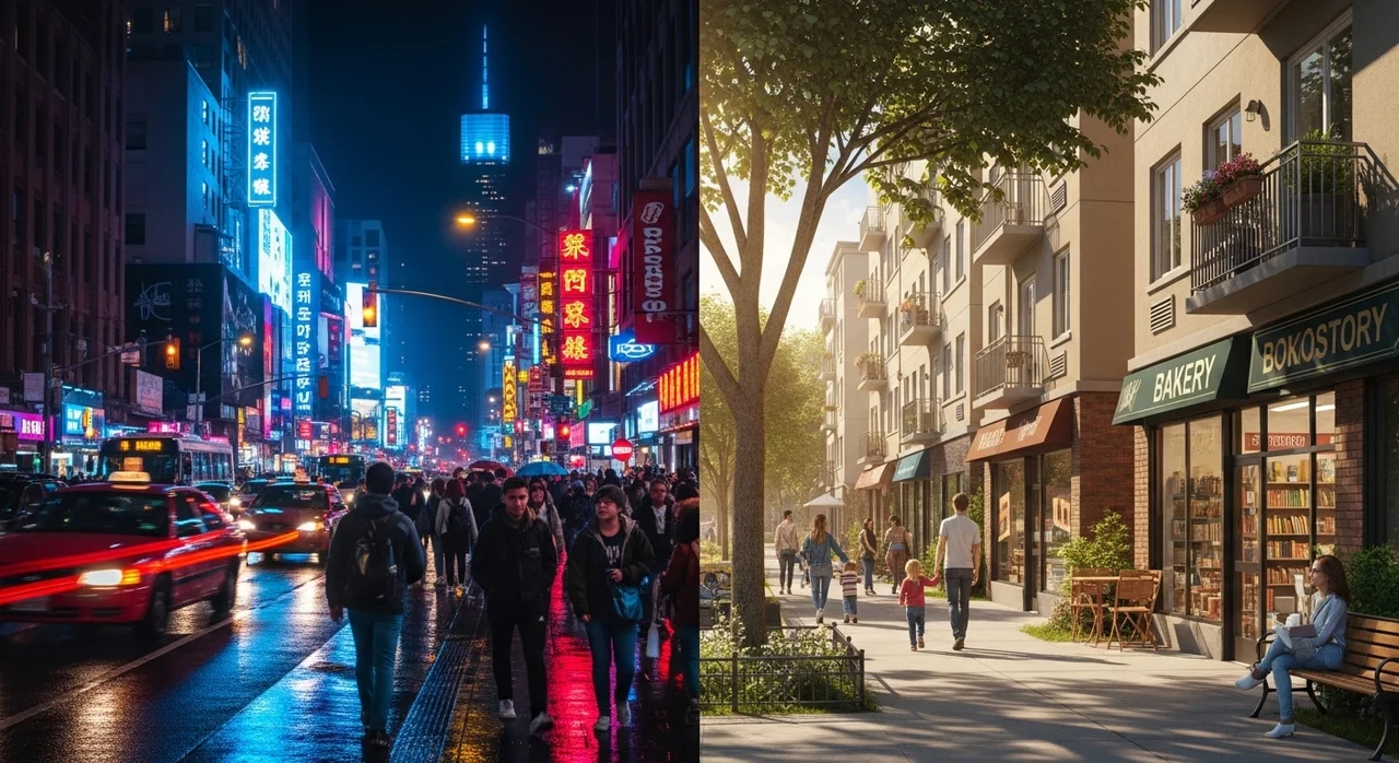 번화가 상권 vs 외곽 아파트 상권 전격 비교