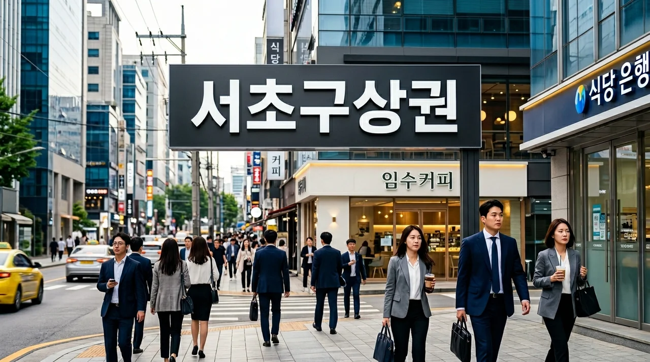 서초구상권 핵심 분석: 오피스 밀집 지역 프랜차이즈 창업 및 양도양수 가이드