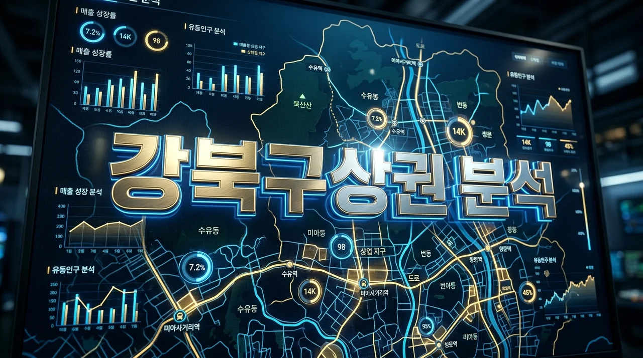 강북구상권 분석: 창업 성공을 위한 데이터 기반 핵심 전략