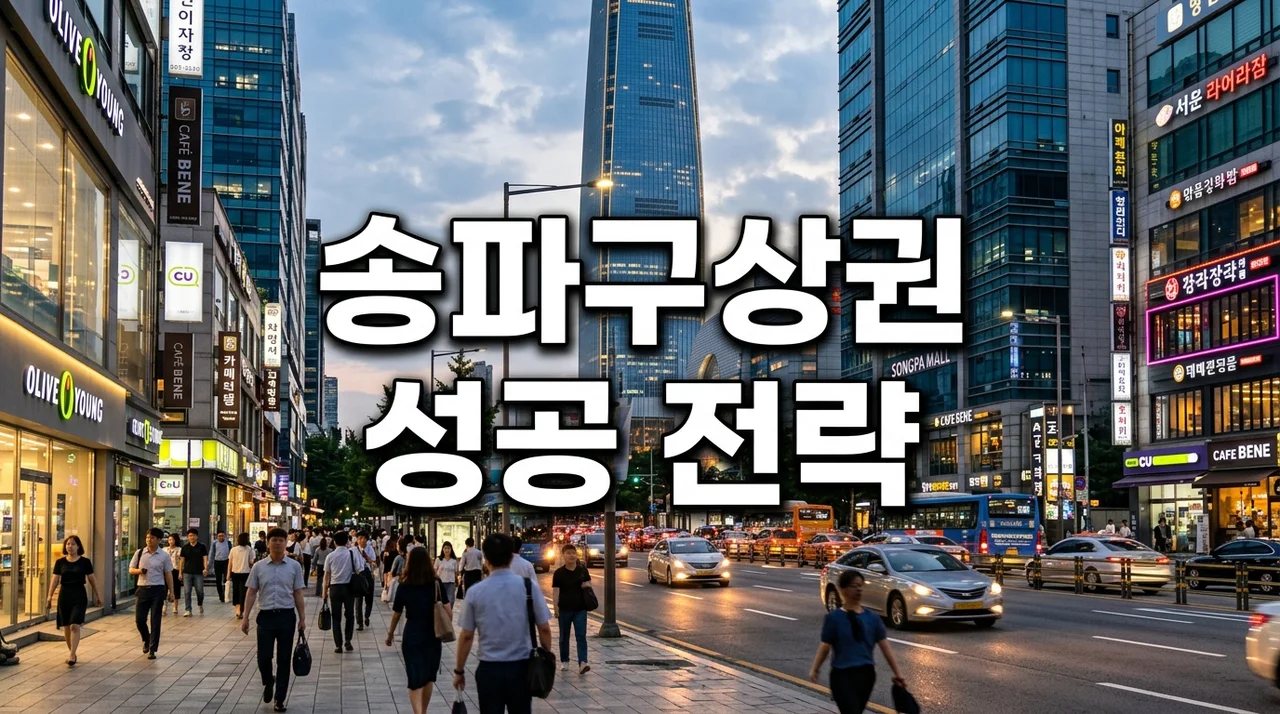송파구상권 창업 분석: 잠실부터 문정까지 성공 전략 가이드