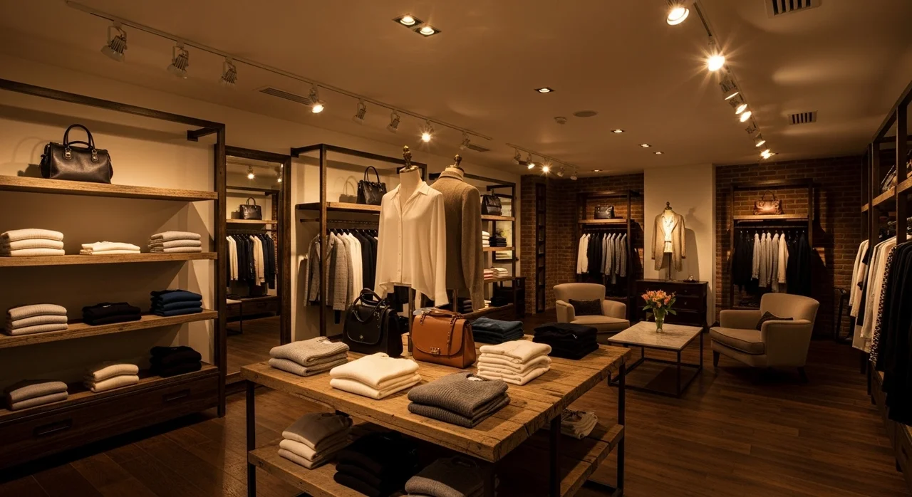 조명과 색상을 활용한 감성 진열