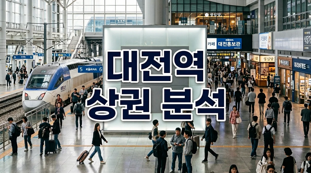 대전역 상권 분석: KTX 유동인구와 성심당이 이끄는 지역 소비 중심지