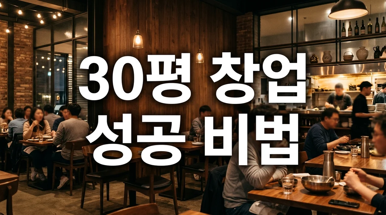 30평규모 추천창업아이템: 안정적 수익내는 유망 업종 BEST 5