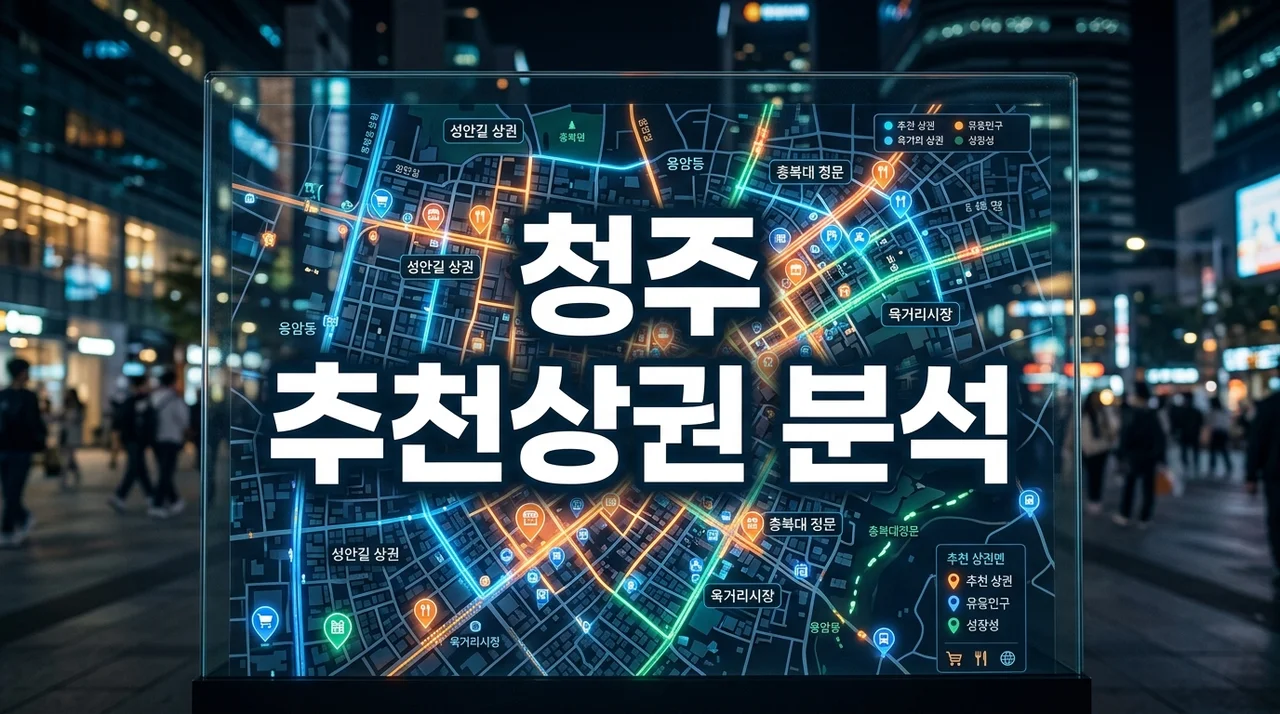 청주지역 추천상권 완벽 분석: 성공적인 창업을 위한 핵심 입지 가이드