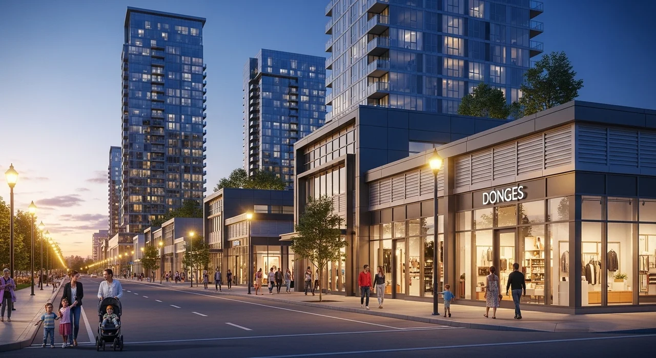 급부상하는 신흥 중심지, 테크노폴리스 상권