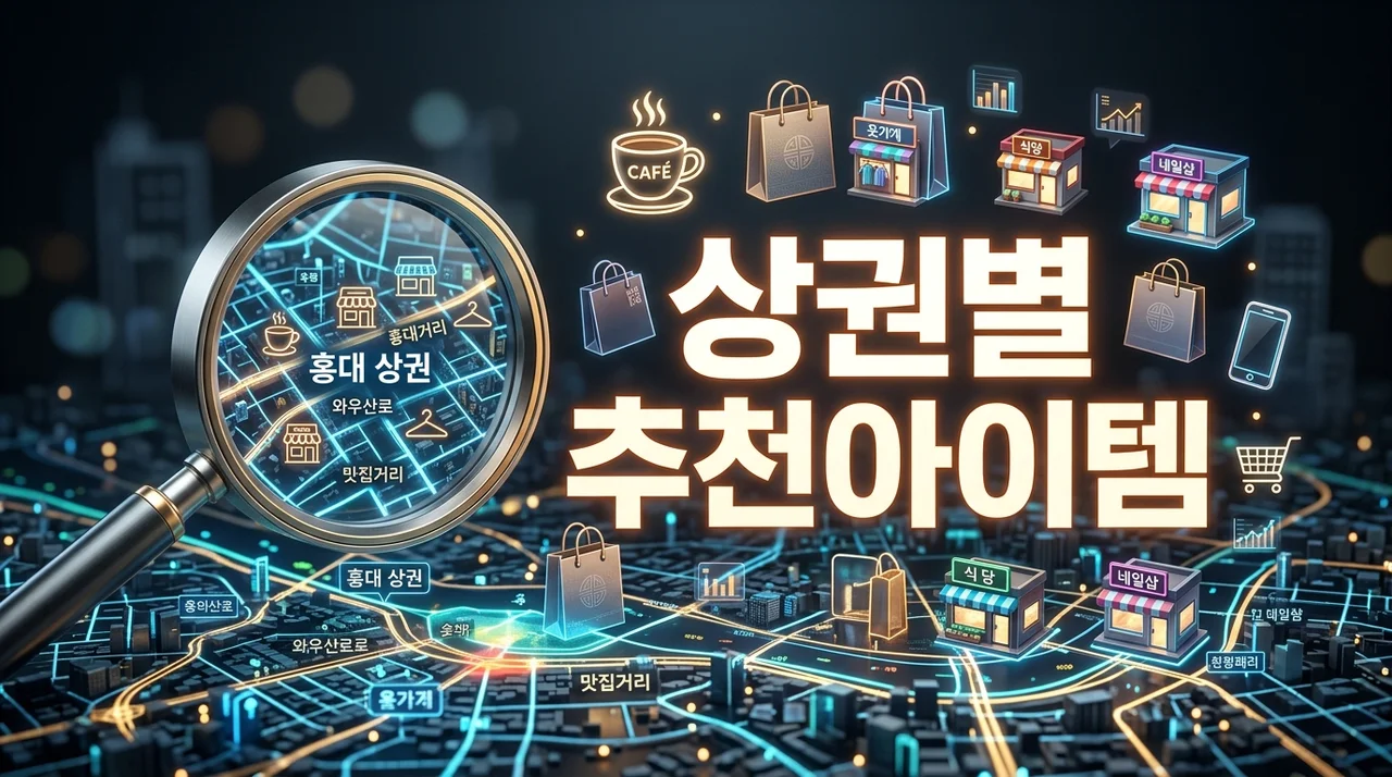 안정적인 창업을 위한 상권별 추천아이템 찾는방법 완벽 가이드