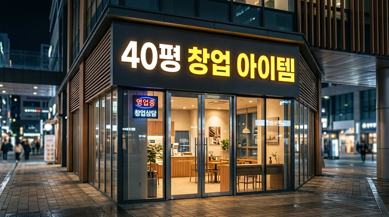 40평규모 추천창업아이템: 요즘 뜨는 외식업부터 무인매장까지 완벽 분석