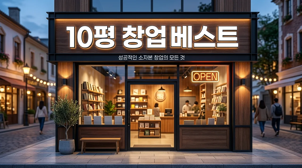 10평규모 추천창업아이템 Best 5: 소자본 고수익 현실 가이드