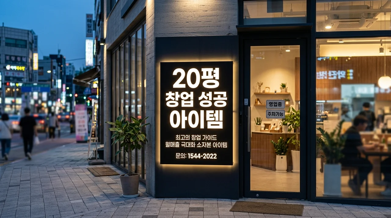 [2025 유망] 소자본 20평규모 추천창업아이템 베스트 4 및 성공 전략