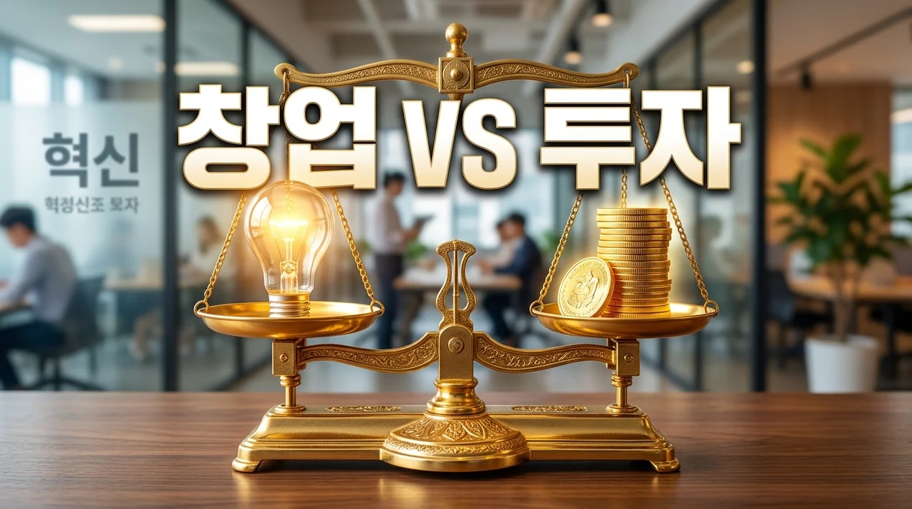 창업과 투자의 차이점: 내 자본과 성향에 맞는 완벽 가이드