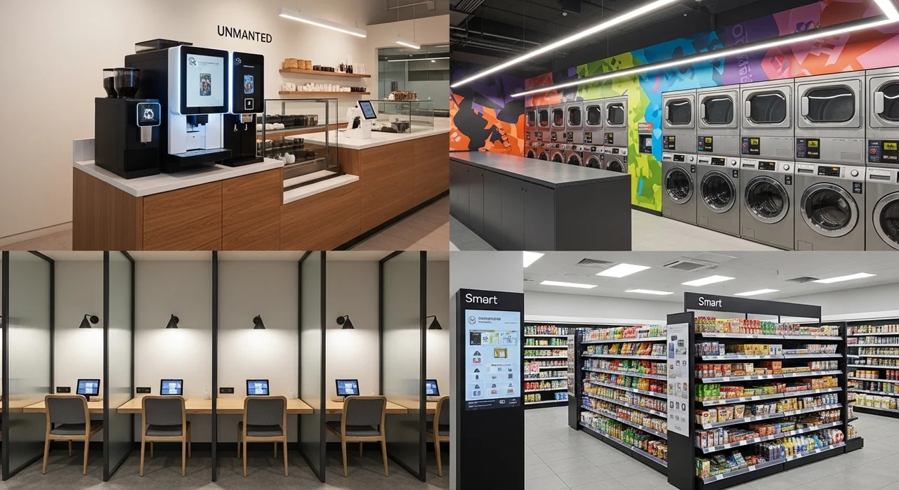 무인 점포 유형별 특징 및 고려사항