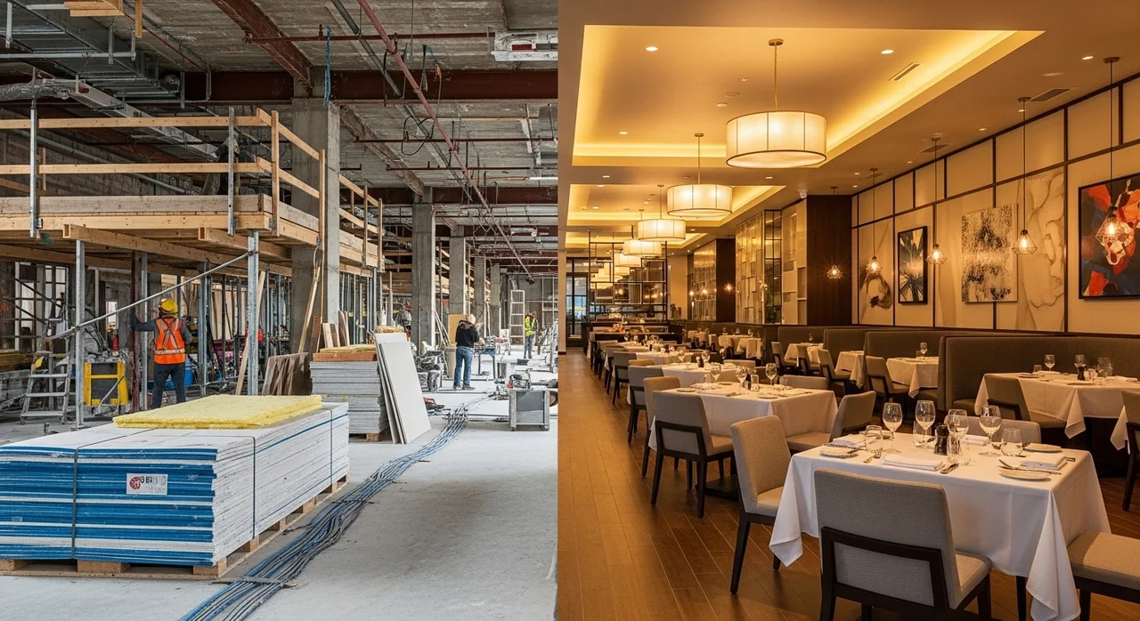 4단계: 인테리어 공사 및 시설 집기 세팅