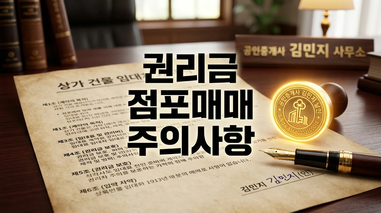 권리금 있는 점포매매 주의사항: 양도양수 계약 전 필수 체크리스트