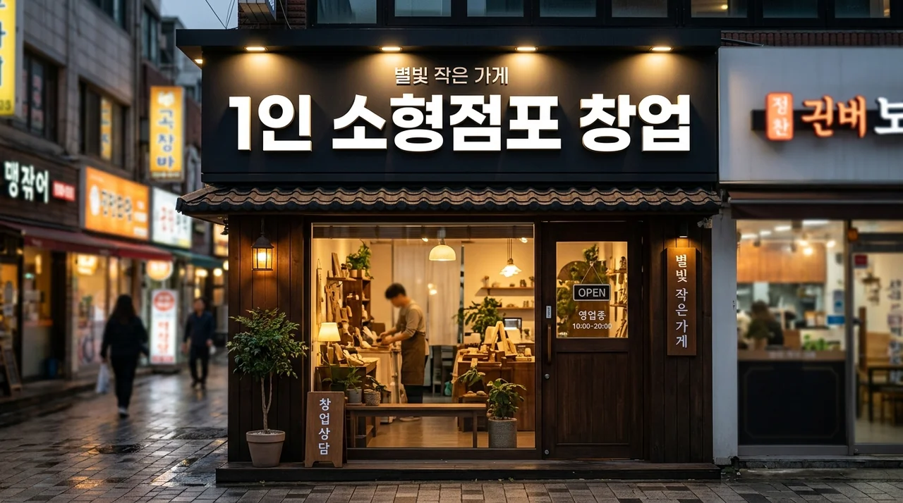 소자본 성공 전략! 1인창업 가능한 소형점포 아이템 추천 BEST 5