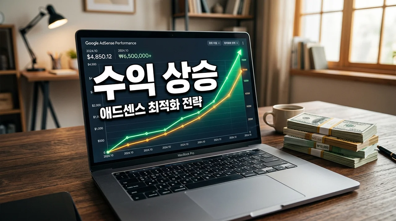 애드센스 수익 높이는 법: 월 50만원 이상 버는 블로그 최적화 7가지 비법