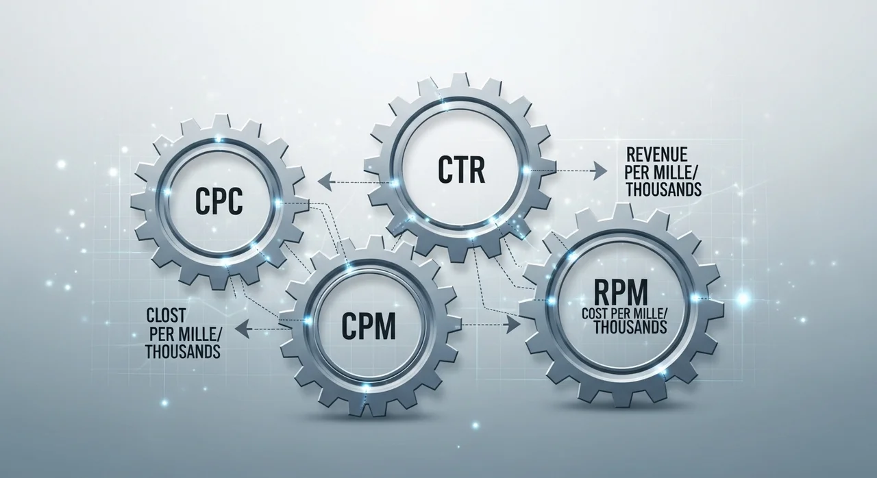 애드센스 수익을 결정하는 핵심 지표 한눈에 파악하기