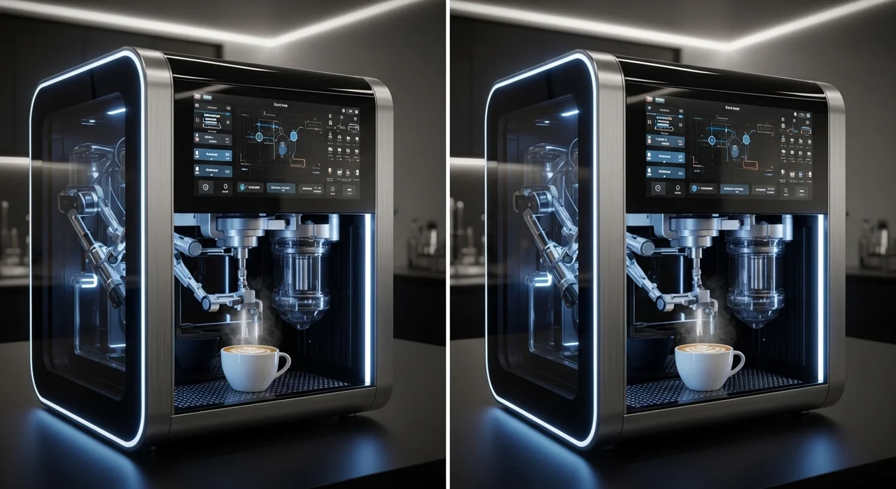 일반 무인카페 vs 로봇카페, 뭐가 다를까?