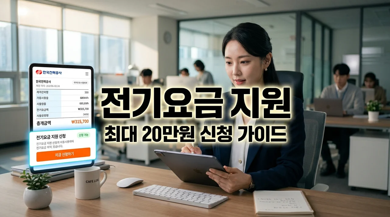 소상공인 전기요금 특별지원 신청방법 및 대상 (최대 20만원)