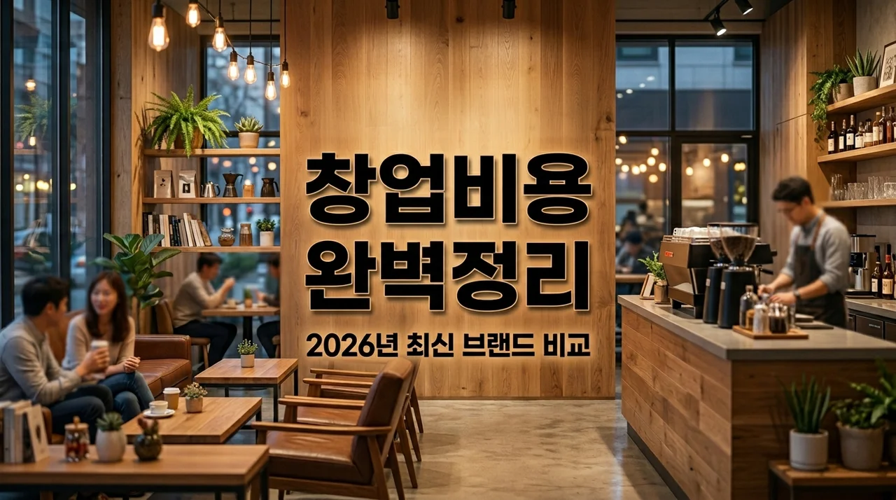 저가커피 프랜차이즈 창업비용 총정리! 2026년 브랜드별 비교 분석