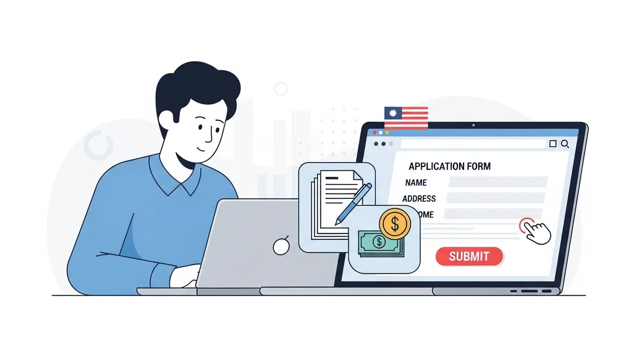 온라인 신청 3단계 절차