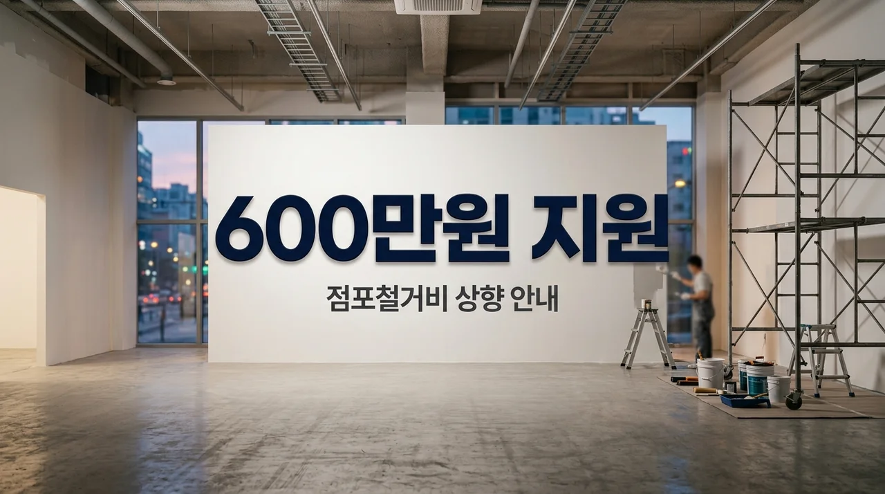 점포철거비지원금액상향 600만원 받는 법! 신청 자격 및 방법 총정리