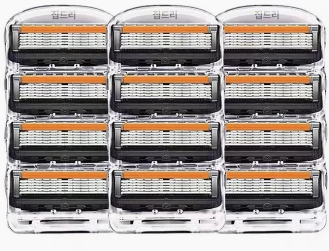 집드리 신형 5중 면도날 질레트 프로글라이드 퓨전 파워 호환