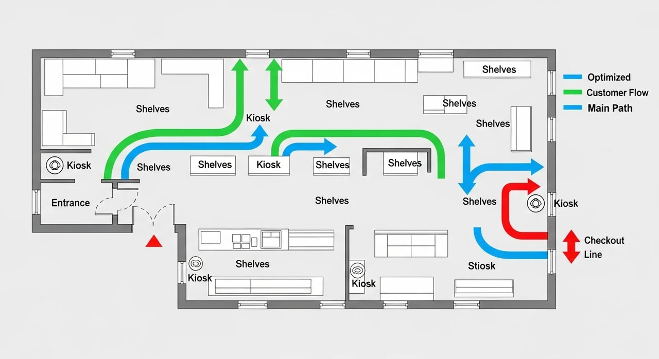 무인매장 성공의 열쇠, 왜 동선이 중요할까요?