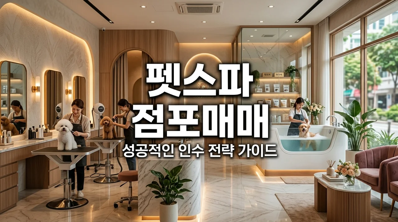 펫뷰티 및 스파 복합점포 매매 성공 가이드: 수익성 분석부터 주의사항까지