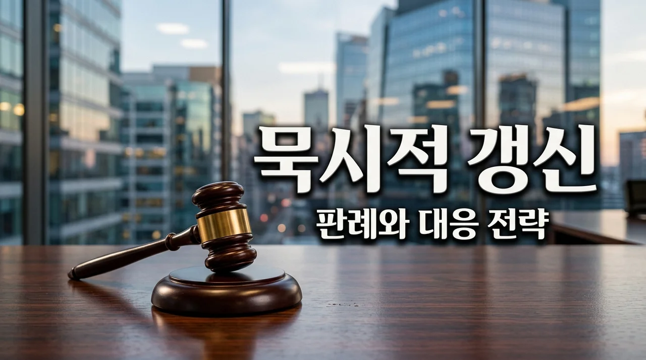상가임대차 묵시적 갱신 판례 | 해지 통보 시점과 효력 완벽 정리