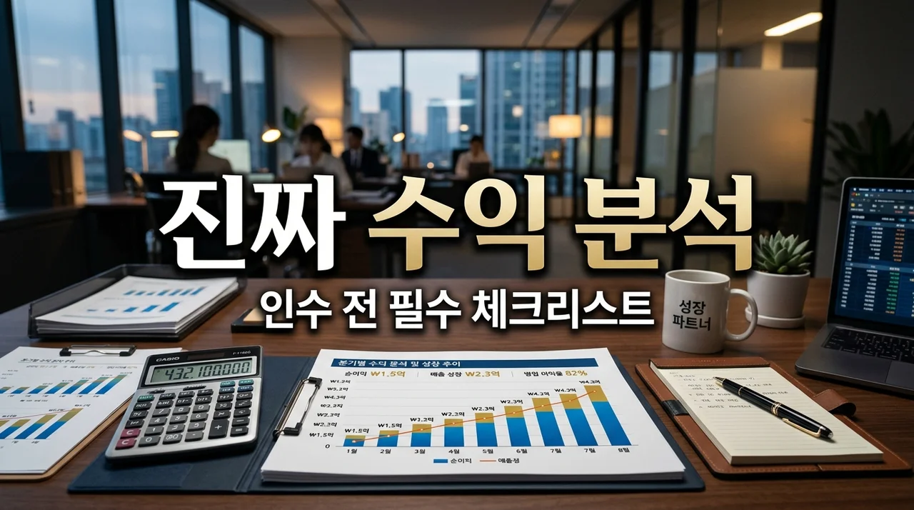 인수매장 수익률 분석하는법: 권리금 회수와 진짜 순이익 계산 가이드