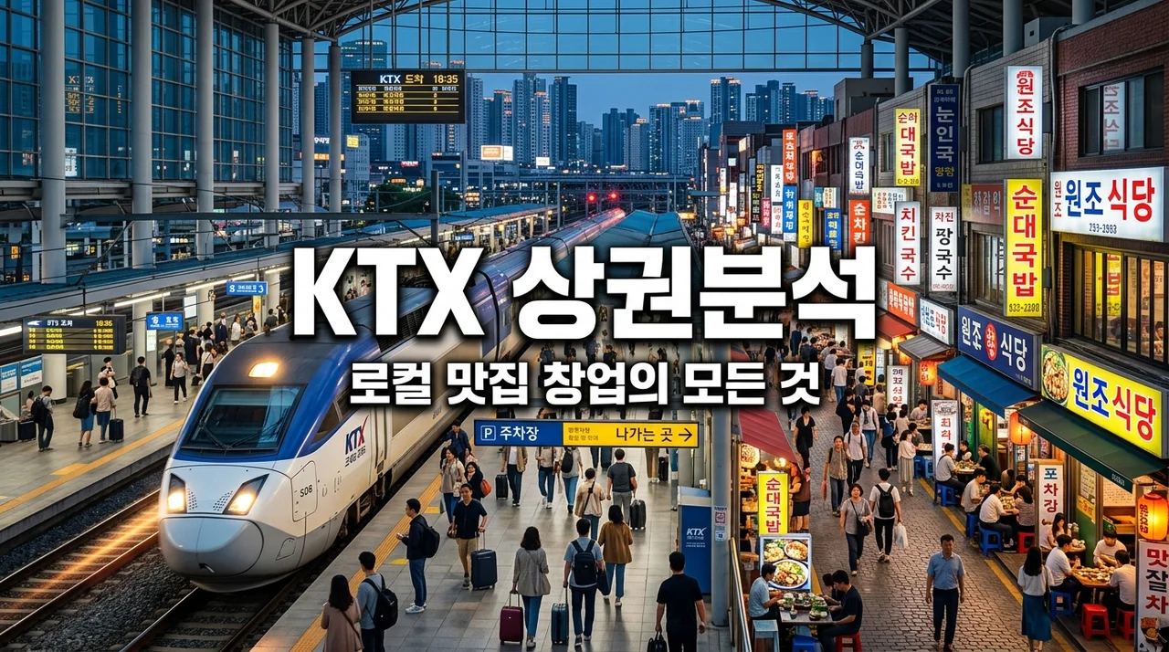 KTX역세권로컬맛집상권분석: 1조 원 시장 기회와 성공 전략