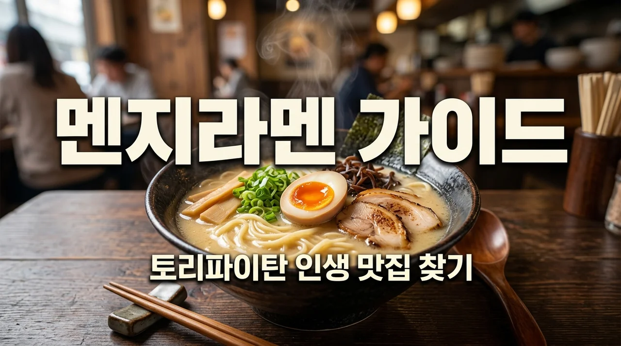 멘지라멘 메뉴 추천 및 가격 총정리! 토리파이탄의 진수를 만나보세요
