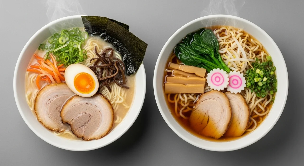 멘지라멘 vs 일반 돈코츠 라멘, 당신의 선택은?