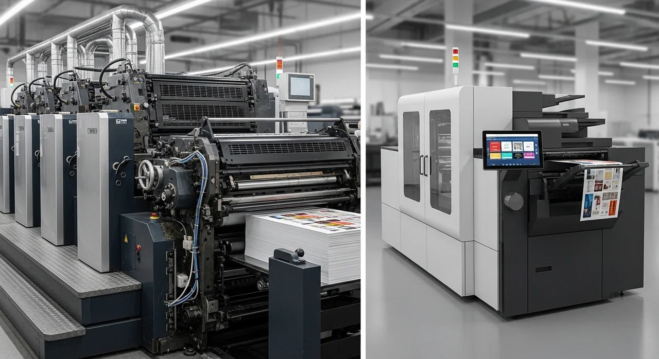 인쇄 방식에 따른 특징 비교: 옵셋 vs 디지털