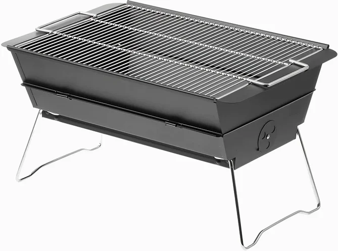 코멧 아웃도어 직사각 접이식 캠핑 화로대 대형