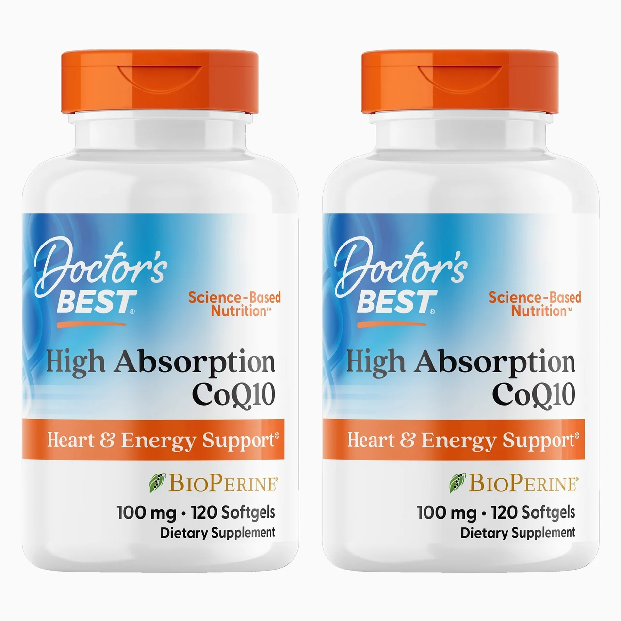 닥터스베스트 하이 앱솔션 CoQ10 바이오페린 100mg 소프트젤, 120정, 2개