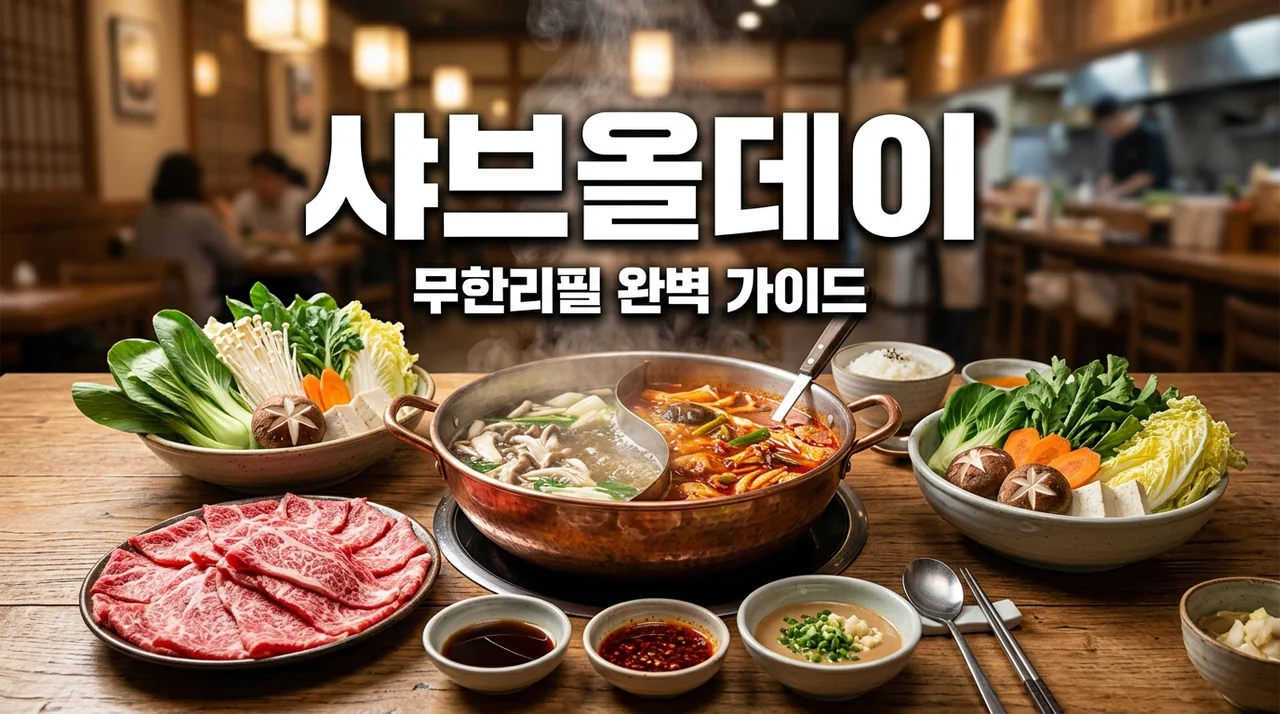 샤브올데이 가격 메뉴 총정리 무한리필 뷔페 200% 즐기는 법