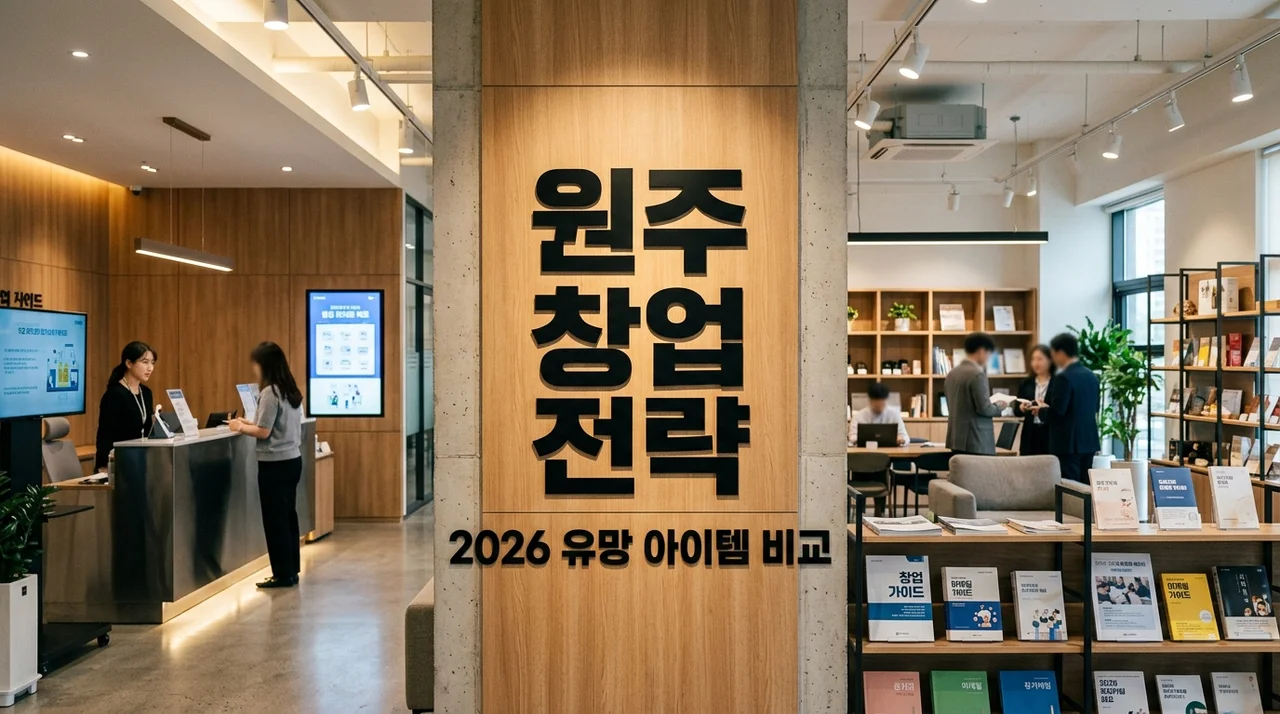 원주 창업 아이템 TOP 5 비교 분석: 소자본 무인부터 실내 스포츠까지 성공 전략