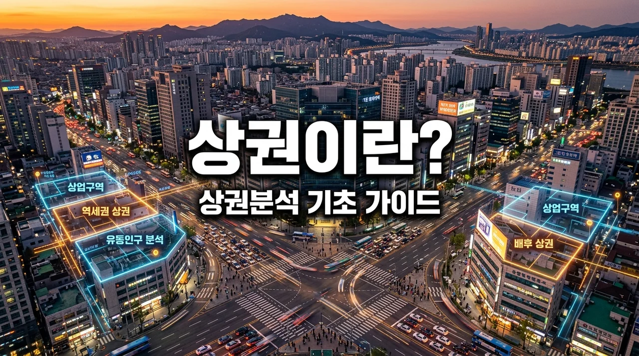 상권분석 기초 01 - 상권이란 무엇인가? 정의와 입지의 차이점
