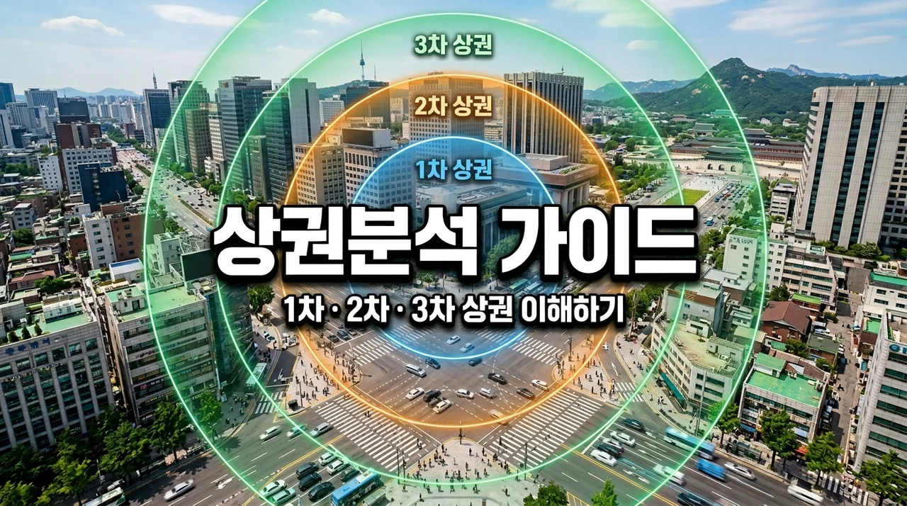 상권분석 기초 03: 1차 2차 3차 상권 범위와 특징 완벽 가이드