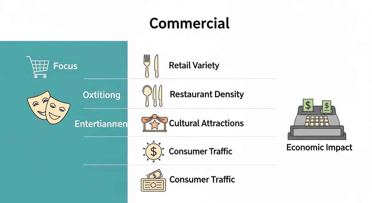 한눈에 비교하는 상권 유형별 핵심 특징