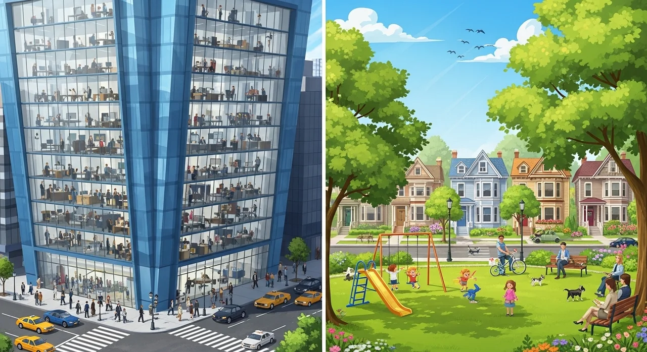 오피스상권 vs 주택가상권, 당신의 선택은?