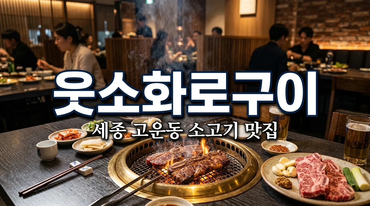 세종 고운동 웃소화로구이 가성비 소고기 맛집 가족외식 회식 장소 추천